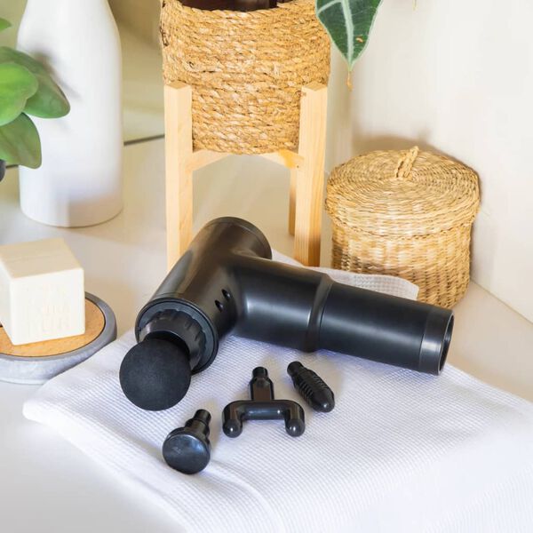 Livoo Pistolet de massage sans fil Noir