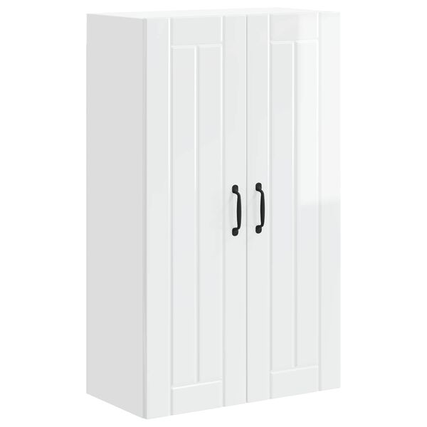 vidaXL Armoire de cuisine Blanc brillant 60 x 31 x 100 cm