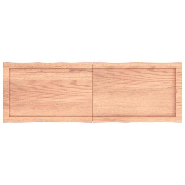 vidaXL Dessus de table bois massif trait&eacute; bordure assortie