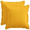 vidaXL Housse de coussin 2 pc HOUTEN Jaune clair 30 x 30 cm