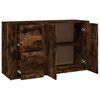 vidaXL Buffet Ch&ecirc;ne fum&eacute; 100x33x59,5 cm Bois d'ing&eacute;nierie