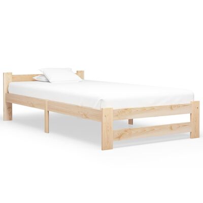 vidaXL Cadre de lit sans matelas bois massif de pin 100x200 cm