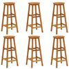 vidaXL Tabourets de bar lot de 6 bois d'acacia solide