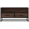 vidaXL Meuble TV chêne marron 80x34,5x40 cm bois d'ingénierie et métal