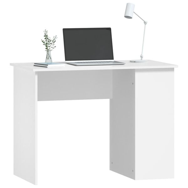 vidaXL Bureau Blanc 100x55x75 cm Bois d'ingénierie