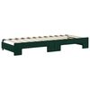 vidaXL Lit de jour avec gigogne et matelas vert fonc&eacute; 80x200cm velours