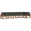 vidaXL Ensemble de canap&eacute;s d'ext&eacute;rieur 6 pc Naturel et Anthracite