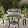 vidaXL Cache-pot de jardin 5 pcs Argent 50 x 50 x 15 cm