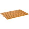 vidaXL Tapis de bain Uni Marron 60 x 40 cm bois