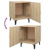 vidaXL Tables de chevet 2 pcs Ch&ecirc;ne Sonoma Bois d'ing&eacute;nierie