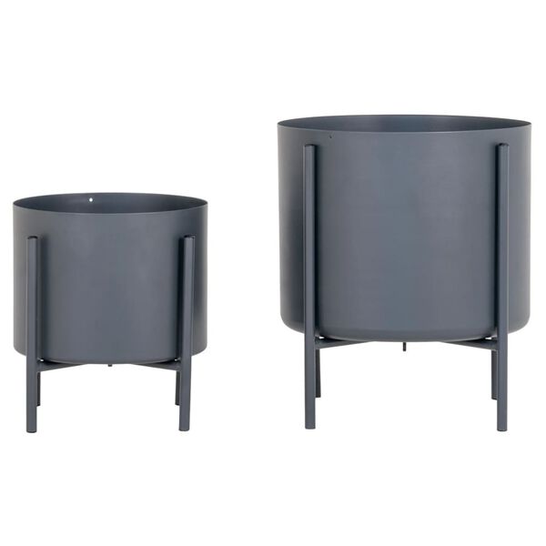 House Nordic Pots &agrave; fleurs 2 pcs Pavia Gris