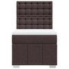 vidaXL Sommier &agrave; lattes de lit avec matelas Marron fonc&eacute; 80x200 cm