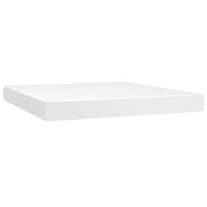 vidaXL Matelas de lit &agrave; ressorts ensach&eacute;s fermet&eacute; moyenne Blanc 180x200x20 cm