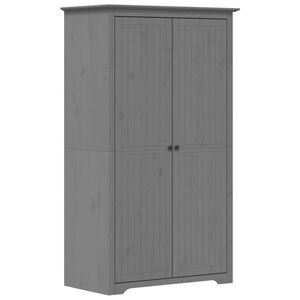 vidaXL Garde-robe BODO gris 99x53,5x173 cm bois massif de pin