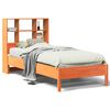 vidaXL Lit biblioth&egrave;que sans matelas cire marron 75x190 cm pin massif