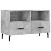 vidaXL Meuble TV Gris b&eacute;ton 80x36x50 cm Bois d'ing&eacute;nierie