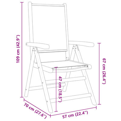 vidaXL Chaises de jardin lot de 2 taupe bois d'acacia massif et tissu