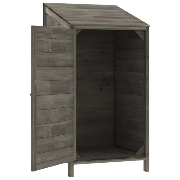 vidaXL Remise de jardin Anthracite 55x52x112 cm Bois de sapin solide
