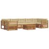 vidaXL Ensemble de canap&eacute;s d'ext&eacute;rieur 8 pc Naturel et Beige