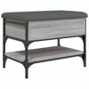 vidaXL Banc &agrave; chaussures sonoma gris 62x42x45 cm bois d'ing&eacute;nierie
