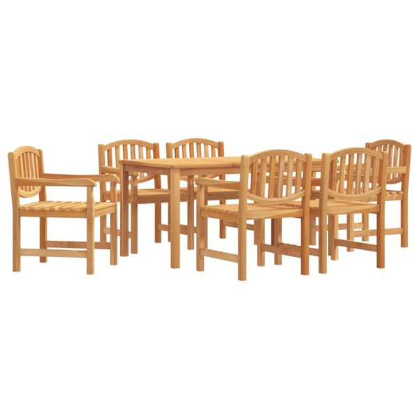 vidaXL Ensemble &agrave; manger de jardin 7 pcs Bois de teck solide