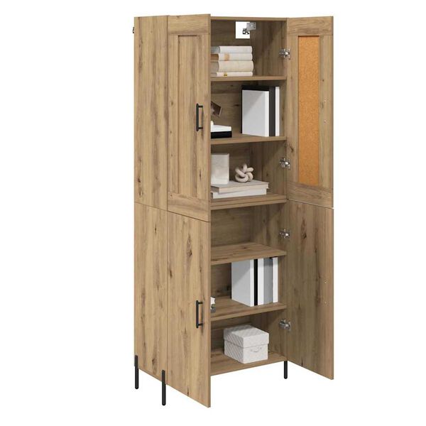 vidaXL Haut Armoire 2 pcs Ch&ecirc;ne artisanal Bois d'ing&eacute;nierie