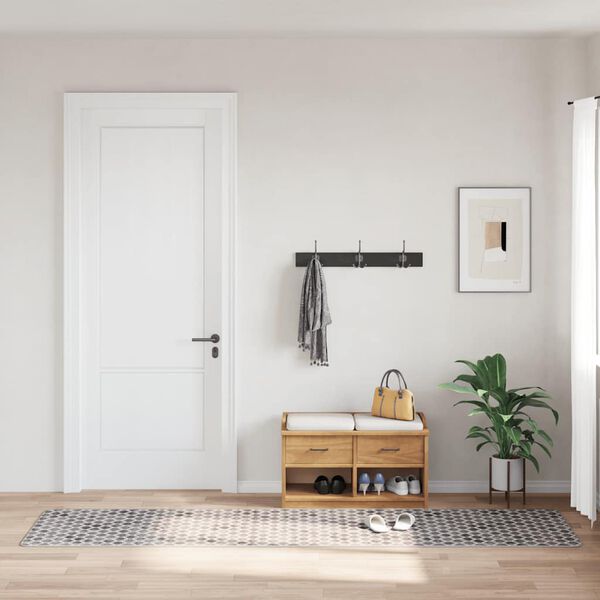 vidaXL Tapis lavable antid&eacute;rapant 80x300 cm Multicolore