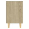 vidaXL Tables de chevet pieds en bois 2 pcs Chêne sonoma 40x30x50 cm
