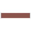vidaXL Auvent latéral rétractable de patio 117x600 cm Marron
