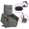 vidaXL Fauteuil inclinable Gris fonc&eacute; Tissu
