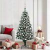 vidaXL Sapin de Noël artificiel Vert 180 cm PVC, Acier et Plastique