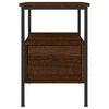 vidaXL Table de chevet ch&ecirc;ne marron 34x36x50 cm bois d'ing&eacute;nierie