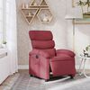 vidaXL Fauteuil inclinable &eacute;lectrique Rouge bordeaux Tissu