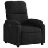 vidaXL Fauteuil inclinable électrique noir tissu microfibre