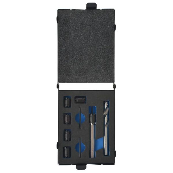 vidaXL Set de 9 pi&egrave;ces de coupe-soudure et d'embouts Acier rapide