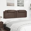 vidaXL Coussin de t&ecirc;te de lit Viana marron 180 cm similicuir