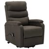 vidaXL Fauteuil Taupe Tissu