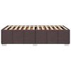 vidaXL Cadre de lit sans matelas marron fonc&eacute; 90x190 cm tissu