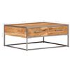 vidaXL Table basse 75x75x35 cm Bois solide d'acacia
