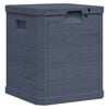vidaXL Bo&icirc;te de rangement de jardin 90 L Anthracite