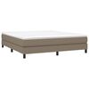 vidaXL Cadre de lit taupe 180x200 cm tissu