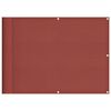 vidaXL Paravent de balcon couleur terre cuite 75 x 800 cm 100 % polyester Oxford