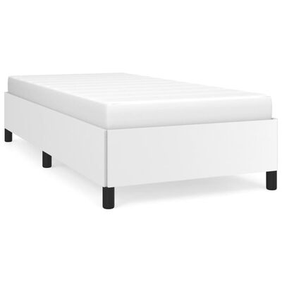 vidaXL Cadre de lit sans matelas blanc 90x190 cm similicuir