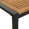 vidaXL Ensemble de salle à manger pour jardin 7 pcs Noir