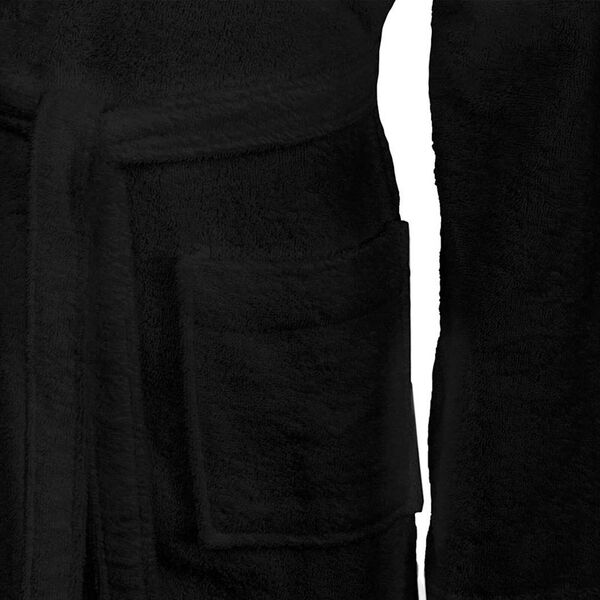 vidaXL Peignoir KINN Noir XXL Coton