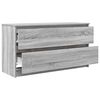 vidaXL Meuble TV sonoma gris 100x35x54 cm bois d'ing&eacute;nierie