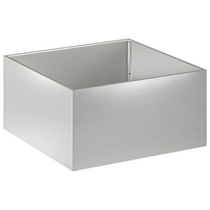 vidaXL Cache-pot de jardin Argent&eacute; 60 x 60 x 40 cm Acier galvanis&eacute;