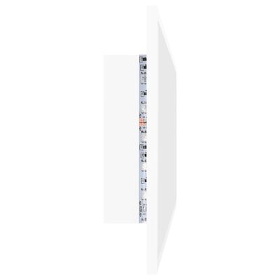 vidaXL Miroir à LED de salle de bain Blanc 100x8,5x37 cm Acrylique