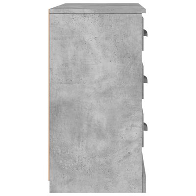vidaXL Buffet gris béton 104,5x35,5x67,5 cm bois d'ingénierie