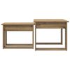 vidaXL Ensemble de tables basses 2 pcs Ch&ecirc;ne artisanal